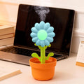 Cute Sunflower Aromatherapy Diffuser with Colorful Gradient Lighting with
