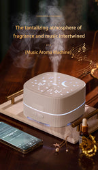 Bluetooth Speaker & Starry Sky Ambient Light Music Aroma Diffuser - 3-in-1 Ultrasonic Humidifier