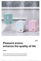 Retro Cube Ultrasonic Humidifier Mia Aroma Diffuser with Colorful Ambient Light for Bedroom & Desk