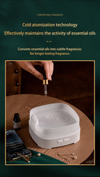 Bluetooth Speaker & Starry Sky Ambient Light Music Aroma Diffuser - 3-in-1 Ultrasonic Humidifier