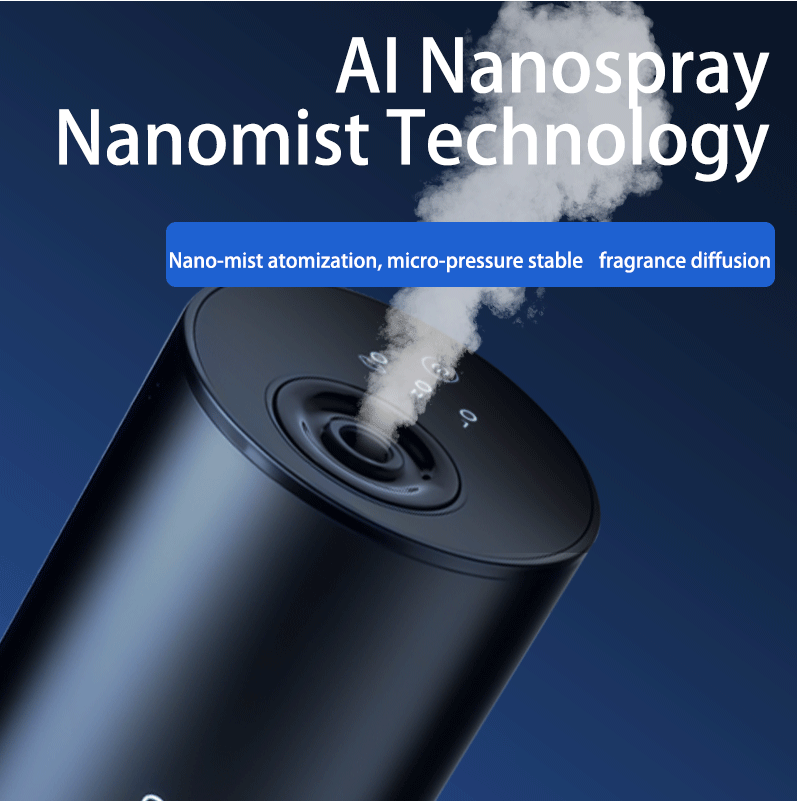 Luxury Car-Mounted Waterless Aromatherapy Machine - Nano Mist Fragrance Diffuser for Vehicles