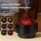 七彩火焰效果超声波加湿器和火山香薰精油机