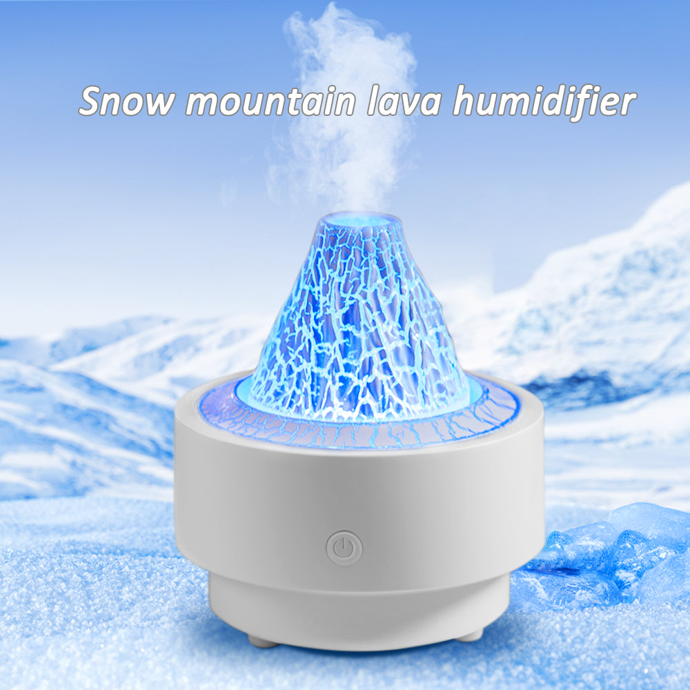 Lava Volcano Aromatherapy Machine - 7-Color Flame Effect Ultrasonic Humidifier & Essential Oil Diffuser