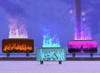 Picture-Style Fireplace Aromatherapy Machine - RGB Color Changing Flame Effect Humidifier & Essential Oil Diffuser