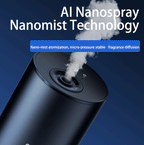 Nano Mist Fragrance Diffuser for Vehicles with Luxury Car-Mounted Waterless Aromatherapy Machine