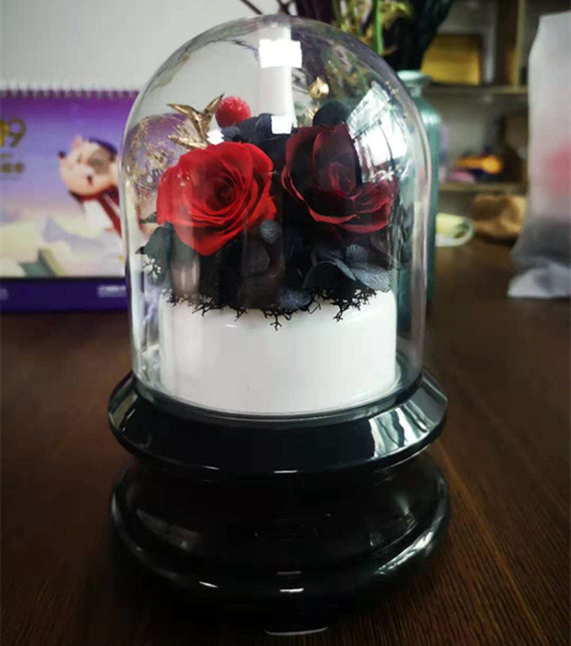 Eternal Hydrangea Flower Style Ultrasonic Diffuser with Ambient Light Flowing Light Bottle Aromatherapy Humidifier
