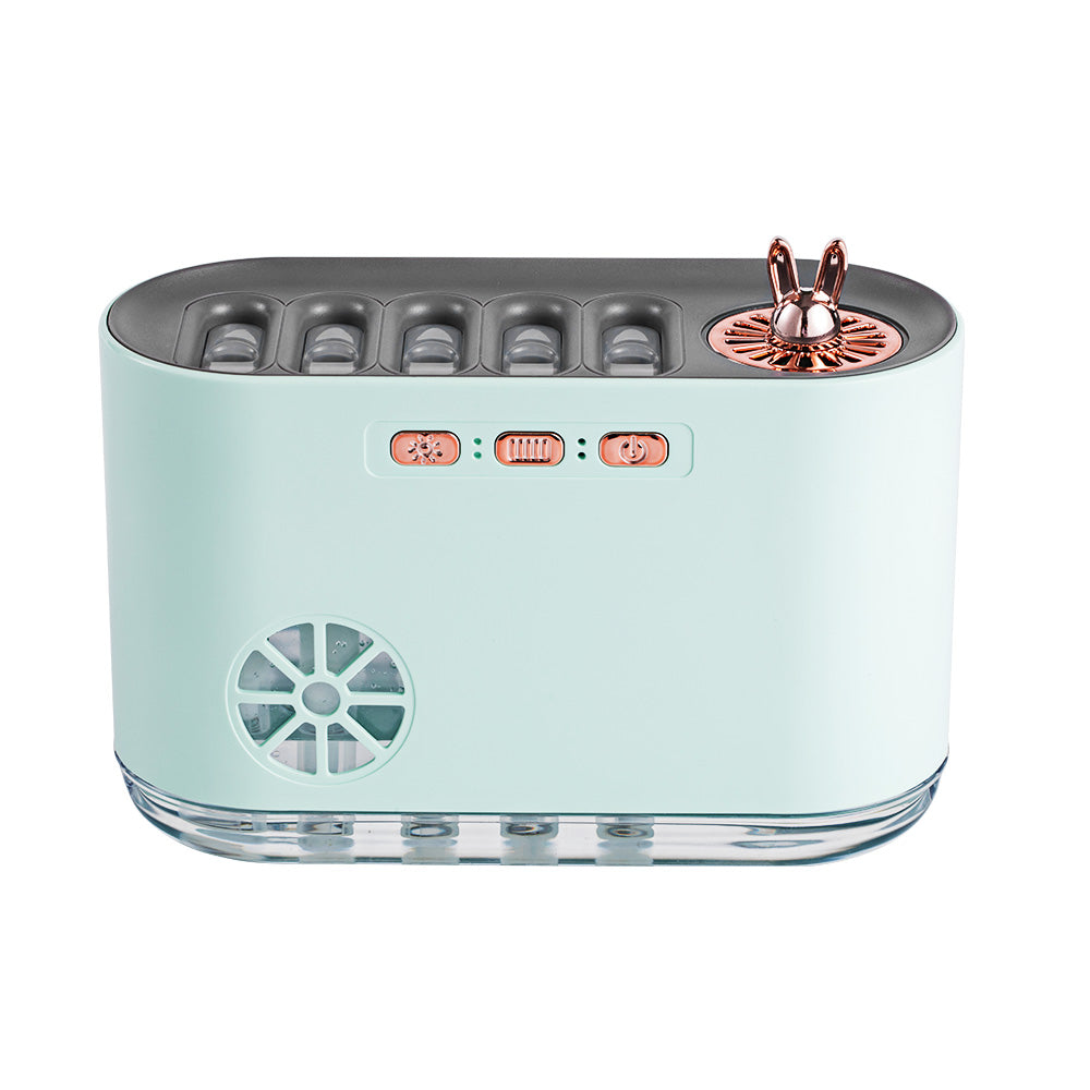 Colorful Light & Dynamic Mist Humidifier for Home & Office Sound-Activated Fountain Aromatherapy Humidifier