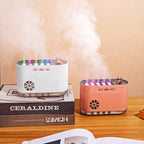 Sound-Activated Fountain Aromatherapy Humidifier - Colorful Light & Dynamic Mist Humidifier for Home & Office