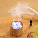 The Thriving Aroma Diffuser - Minimalist Ultrasonic Humidifier with Soft Ambient Light for Bedroom & Office