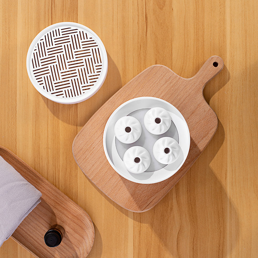 The Thriving Aroma Diffuser - Minimalist Ultrasonic Humidifier with Soft Ambient Light for Bedroom & Office