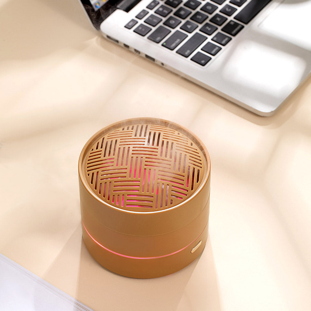 The Thriving Aroma Diffuser - Minimalist Ultrasonic Humidifier with Soft Ambient Light for Bedroom & Office