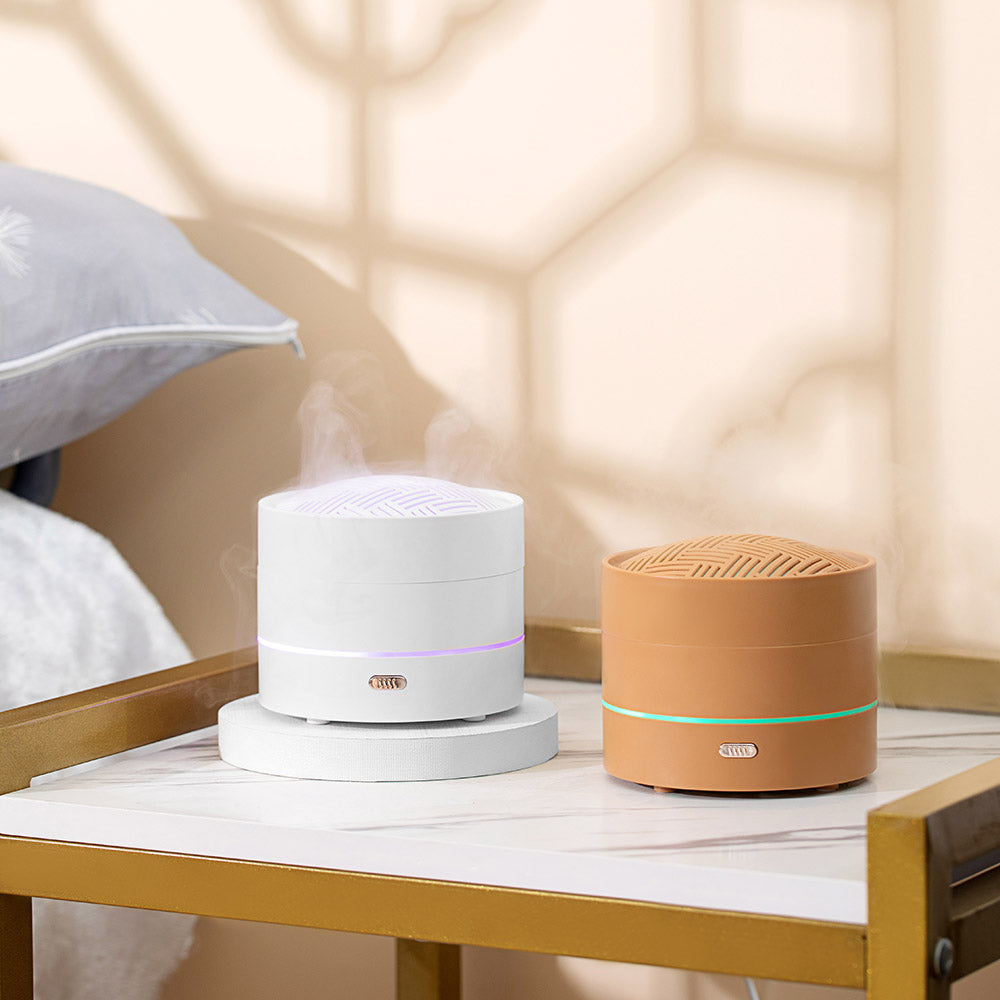 The Thriving Aroma Diffuser - Minimalist Ultrasonic Humidifier with Soft Ambient Light for Bedroom & Office