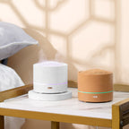 The Thriving Aroma Diffuser - Minimalist Ultrasonic Humidifier with Soft Ambient Light for Bedroom & Office