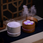 The Thriving Aroma Diffuser - Minimalist Ultrasonic Humidifier with Soft Ambient Light for Bedroom & Office