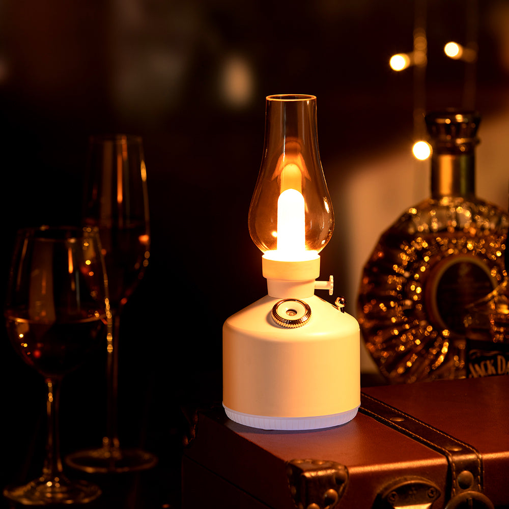 Time Lamp Humidifier Portable USB Cool Mist Humidifier with Night Light Ultrasonic Quiet for Home Car Office