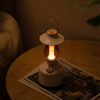 Time Light Speaker (Without Humidifier)Retro Lantern Bluetooth Speaker with Warm Ambient Rechargeable BatteryLight