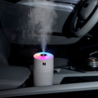 Diamond Cut Rainbow Humidifier – Portable USB Cool Mist Humidifier with RGB LED Light for Car, Office & Bedroom