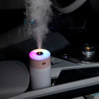 Diamond Cut Rainbow Humidifier – Portable USB Cool Mist Humidifier with RGB LED Light for Car, Office & Bedroom