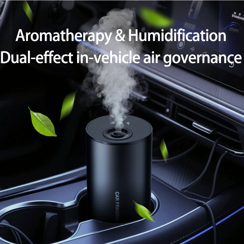 Nano Mist Fragrance Diffuser for Vehicles with Luxury Car-Mounted Waterless Aromatherapy Machine