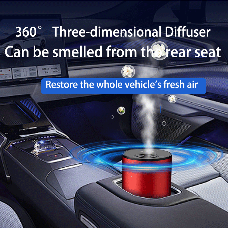 Luxury Car-Mounted Waterless Aromatherapy Machine - Nano Mist Fragrance Diffuser for Vehicles