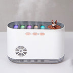 Sound-Activated Fountain Aromatherapy Humidifier - Colorful Light & Dynamic Mist Humidifier for Home & Office