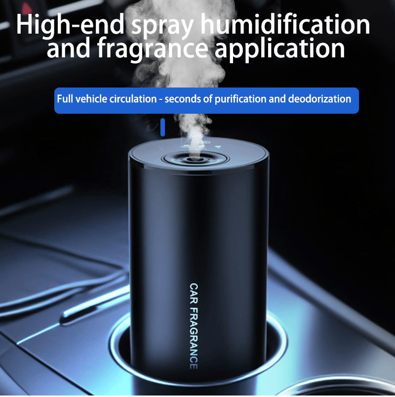 Nano Mist Fragrance Diffuser for Vehicles with Luxury Car-Mounted Waterless Aromatherapy Machine