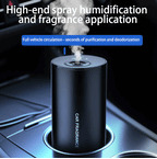 Nano Mist Fragrance Diffuser for Vehicles with Luxury Car-Mounted Waterless Aromatherapy Machine