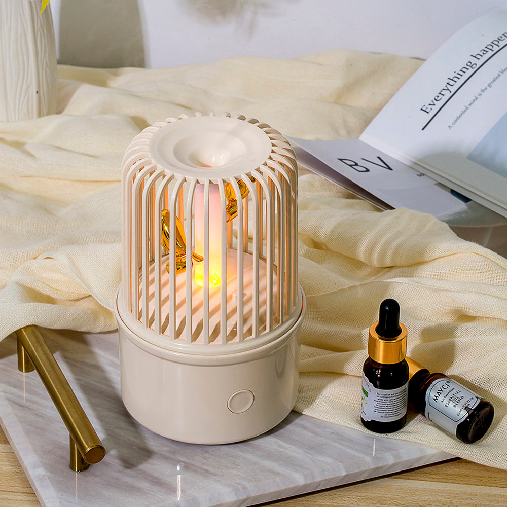 Annunciation Bird Aromatherapy Machine – Creative Birdcage Design Ultrasonic Essential Oil Diffuser with Ambient Light