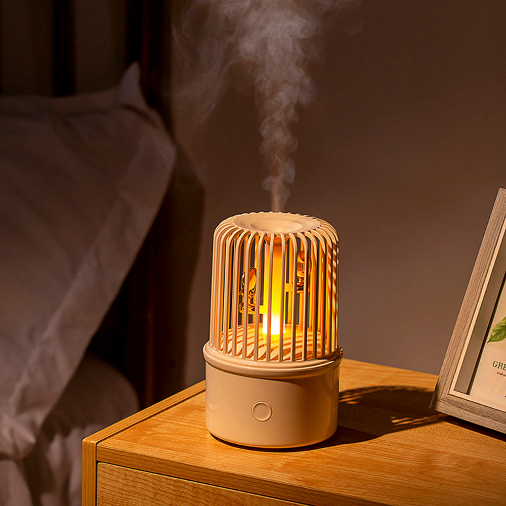 Annunciation Bird Aromatherapy Machine – Creative Birdcage Design Ultrasonic Essential Oil Diffuser with Ambient Light