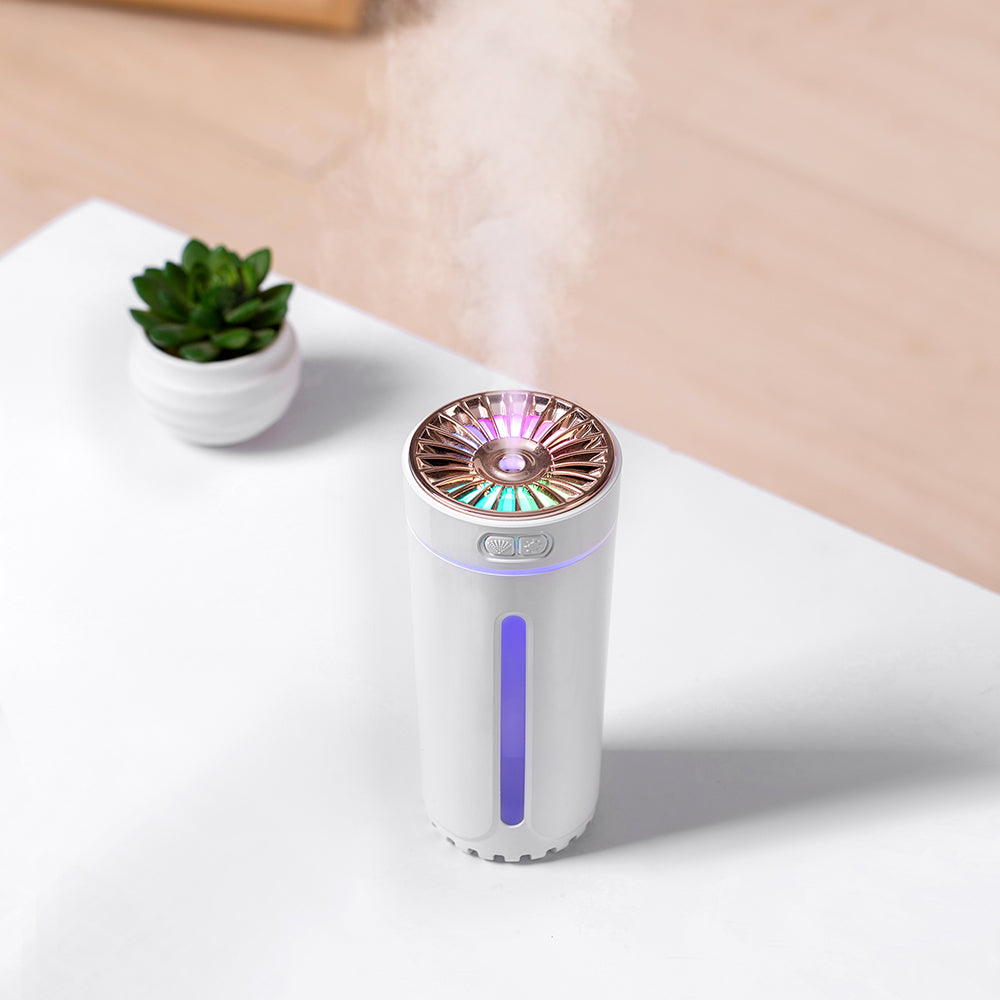 Phantom Cup Humidifier Portable Mini USB Humidifier with Colorful LED Light for Car & Home