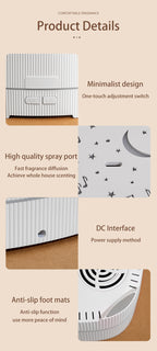 Bluetooth Speaker & Starry Sky Ambient Light Music Aroma Diffuser - 3-in-1 Ultrasonic Humidifier