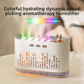 7-Color LED Aromatherapy Diffuser with Music Visualizer Dynamic Sound-Activated Induction Humidifier