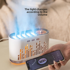 7-Color LED Aromatherapy Diffuser with Music Visualizer Dynamic Sound-Activated Induction Humidifier