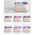 7-Color LED Aromatherapy Diffuser with Music Visualizer Dynamic Sound-Activated Induction Humidifier