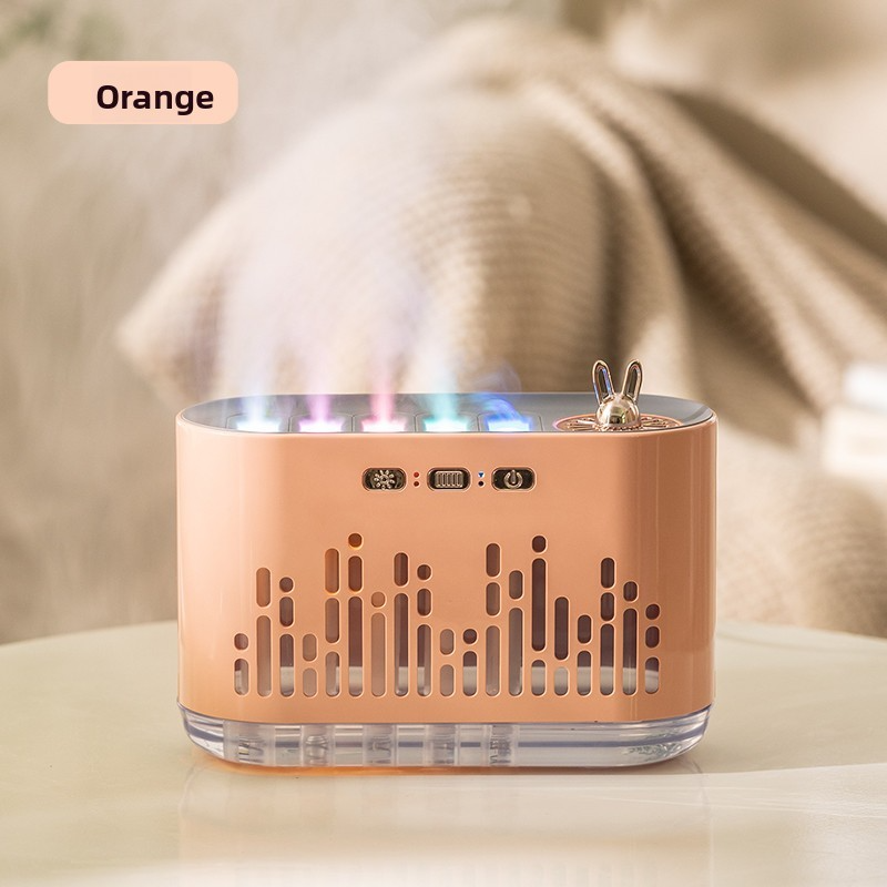 7-Color LED Aromatherapy Diffuser with Music Visualizer Dynamic Sound-Activated Induction Humidifier