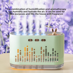 Dynamic Sound-Activated Induction Humidifier - 7-Color LED Aromatherapy Diffuser with Music Visualizer