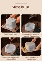 Bluetooth Speaker & Starry Sky Ambient Light Music Aroma Diffuser - 3-in-1 Ultrasonic Humidifier