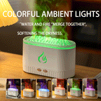 Wood-Fired Aroma Diffuser with Realistic Flame Effect - Ultrasonic Humidifier & Aromatherapy Diffuser for Home & Yoga