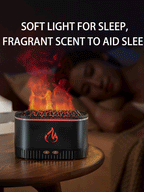 Realistic Flame Effect - Ultrasonic Humidifier & Aromatherapy Diffuser for Home & Yoga For Wood-Fired Aroma Diffuser