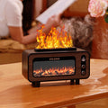 Flameless Fireplace Humidifier & Essential Oil Diffuser 3-in-1 Wooden Fireplace Aromatherapy Machine
