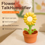 lowers Language Humidifier - Cute Sunflower Aromatherapy Diffuser with Colorful Gradient Lighting