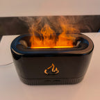 Ultrasonic Cool Mist Humidifier with Realistic Flame Light with Flame Aroma Diffuser