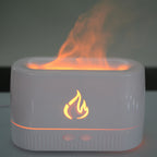 Ultrasonic Cool Mist Humidifier with Realistic Flame Light with Flame Aroma Diffuser