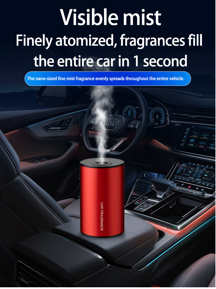 Luxury Car-Mounted Waterless Aromatherapy Machine - Nano Mist Fragrance Diffuser for Vehicles