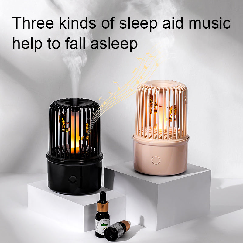 Creative Birdcage Design Ultrasonic Essential Oil Diffuser with Ambient Light Annunciation Bird Aromatherapy Machine