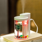 Water-Love Micro-Landscape Humidifier - 3-in-1 Ultrasonic Humidifier with Colorful LED Night Light