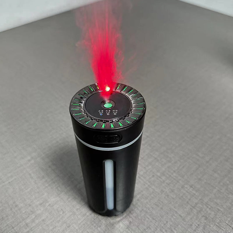 Starry Sky Fireworks Car Humidifier - Breathing Atmosphere Lamp & Ultrasonic Aromatherapy Diffuser for Vehicles