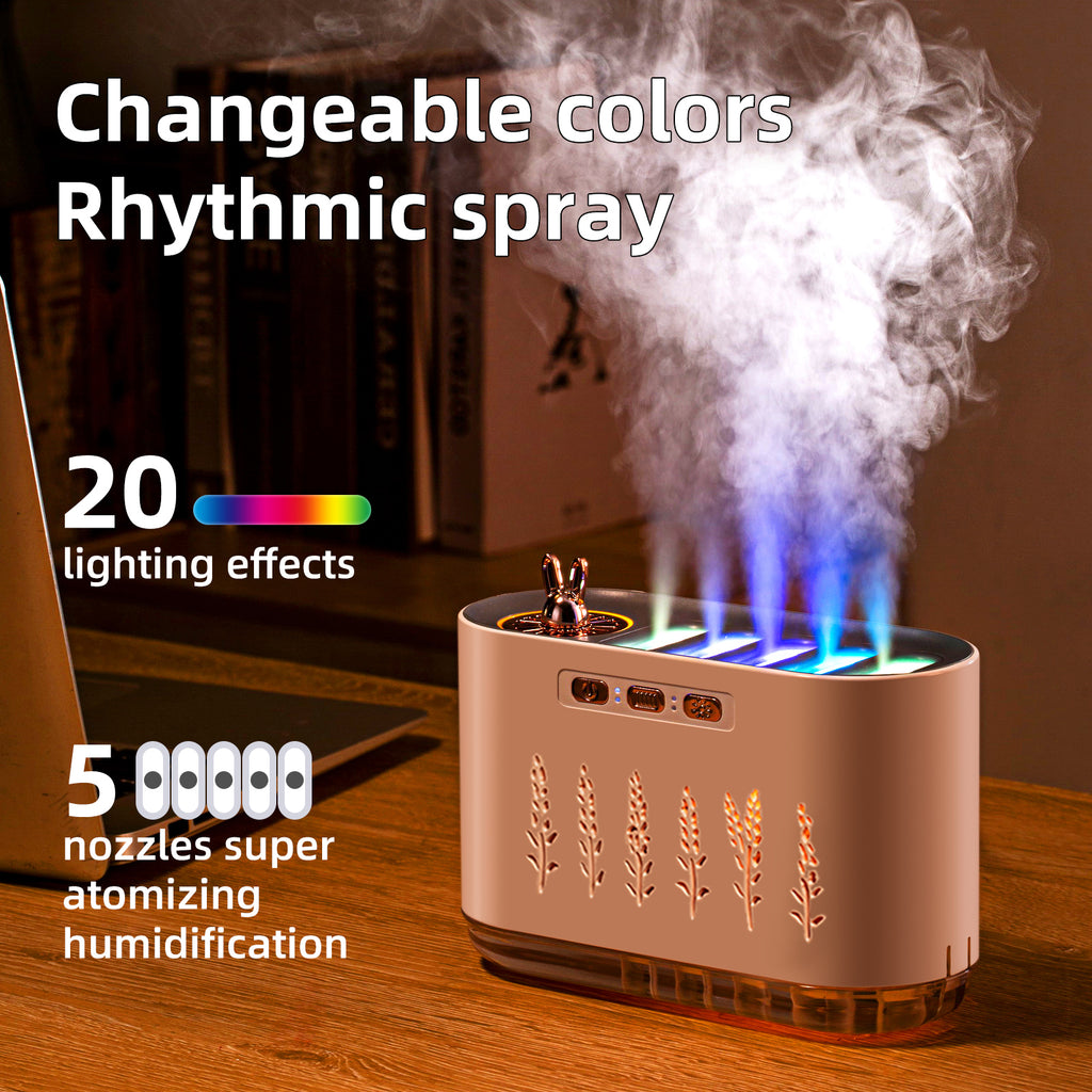 Sound Pickup Fountain Aromatherapy Humidifier Colorful Light & Dynamic Mist Humidifier