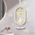Inductive Candle Aromatherapy Lamp - 2-in-1 Ultrasonic Humidifier & Romantic Candle Light for Bedroom & Desk Decor