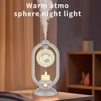 Inductive Candle Aromatherapy Lamp - 2-in-1 Ultrasonic Humidifier & Romantic Candle Light for Bedroom & Desk Decor